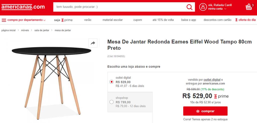 Aumento de RELEVÂNCIA Na vitrine patrocinada, caso