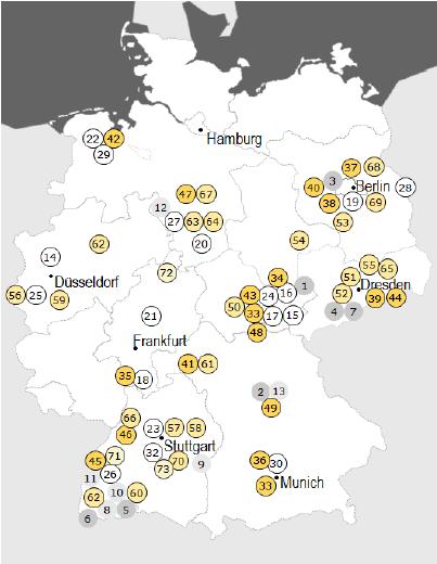 Baden-Württemberg Liderança tradicional nas áreas de