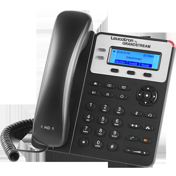 Telefone IP para o dia a dia O GXP1625 é o telefone IP padrão da Leucotron by Grandstream para pequenas empresas.