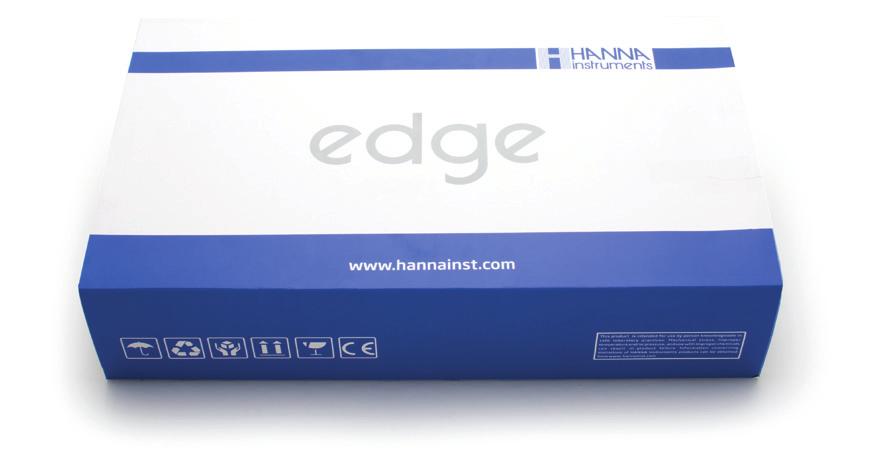 Como Encomendar Eléctrodos O edge está disponível em 3 configurações: ph, EC e OD Todos os