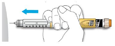 unidades. Cada caneta contém mais de 1 dose. 5ª ETAPA: INJETANDO A DOSE NÃO force o botão de injeção, pois isso pode quebrar a sua caneta.