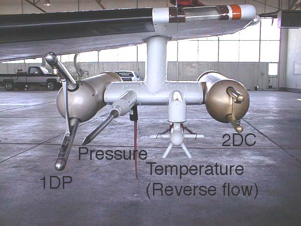 28 Figura 2.6 - Imagens das sondas instaladas no avião CITATION-II 2.