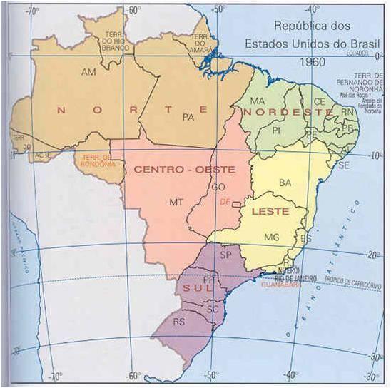 Brasil: 1960 1943 Criação do Acre (território).