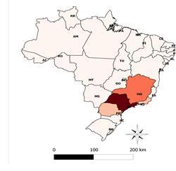 111 Figura 29: Preço de Alumínio nos Estados Brasileiros (R$/t) 2001, 2005, 2010 e 2013 2001 2005 2010 2013 Legenda (R$/t) R$ 0.00 - R$ 8.201,16 R$ 8.201,17 - R$ 16.402,33 R$ 16.402,34 - R$ 24.