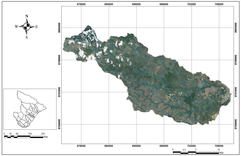 FIGURA 1 - Localização da unidade de planejamento do Poxim-SE.