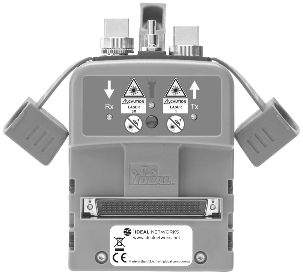 Capítulo 2. Descrição do Produto 2.1 Módulos de teste O FiberTEK III é um módulo adaptador de fibra óptica para a certificadora de cabos IDEAL LanTEK III.