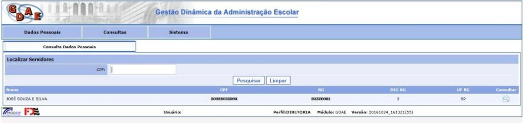 APARECERÁ O HISTÓRICO DE ALTERAÇÕES, COM DATA E NOME DE QUEM FEZ A