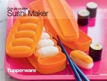do conjunto: 88152 87672 Sushi Maker Maki Tupperware 20,8 x 6,6 x 3cm cada Preço sugerido: R$55, 00 NOVIDADE