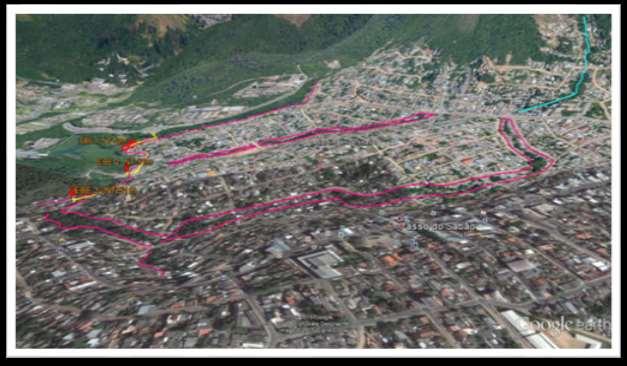 Fonte: esquema dos autores com imagem do Google Earth Custo total aproximado: REDE DE ESGOTO SANITÁRIO