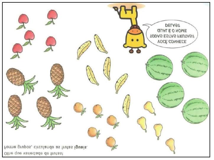 Aprendizagem sobre classificação nos anos iniciais do ensino fundamental 215 Figura 1: Atividade de classificação de um livro didático para Educação Infantil Fonte: Coleção 8 da autora, vol. 3, p.