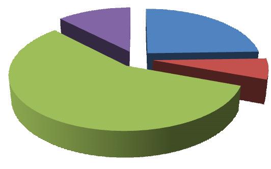 12% Técnicos superiores 25% Assistente Técnico 57% Informática 6% Gráfico 3 Distribuição dos recursos humanos, segundo a