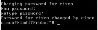 Etapa 3. (opcional) inscreve o comando ifconfig encontrar o IP address da ponta de prova da rede de FindIT.