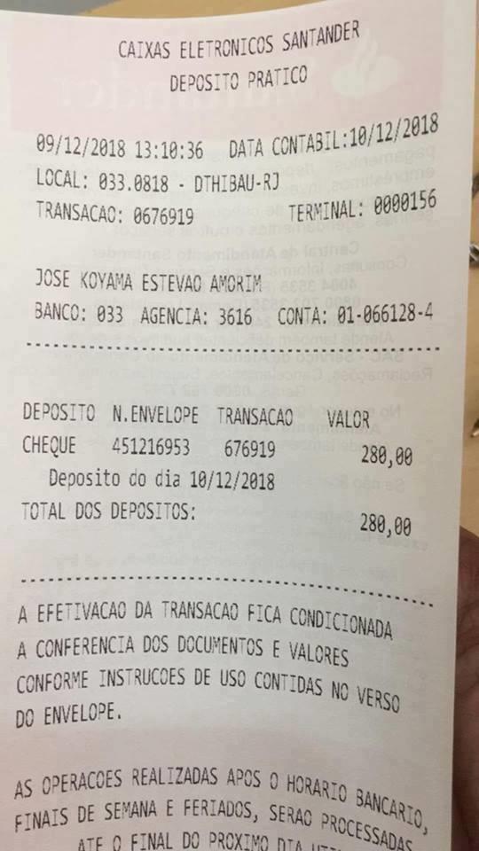 Modelo abaixo de como passar uma compra para o imbox do