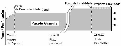 6 Figura 4.1 Seção longitudinal do pacote granular mostrando as zonas de reluxo (Stimlab, 1996-00).