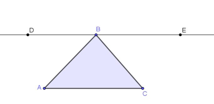 ATIVIDADE 1 Os ângulos internos de um triângulo 1. Construam um triângulo ABC. Meçam os ângulos internos do triângulo e adicionem as medidas obtidas. 2.