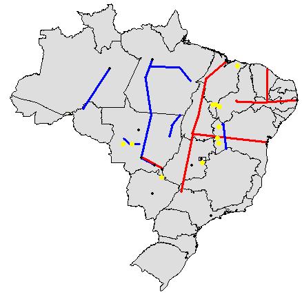 Redução de Custos e Apreciação das Terras (Projetos Logísticos no Brasil) Manaus Porto de Santarém BR230 BR319 BR163 BR158 Norte-sul Porto de Itaqui Porto de Pecem Transnordestina Porto de Suape