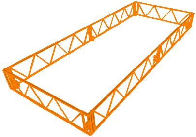 4 Dimensionamento da Estrutura etálica 4.3.4 Platibandas Estas estruturas são constituídas também por treliças planas.