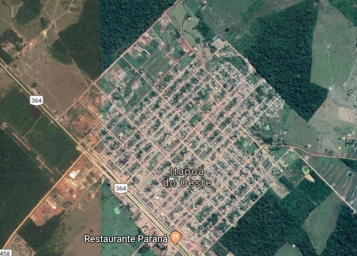 Figura 1 Mapa de satélite do município de Itapuã do Oeste, Rondônia, Brasil. 3 Fonte: Google Maps.