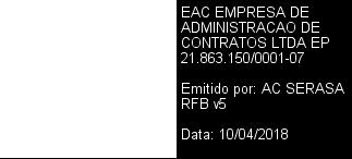784/0001-33 DISPENSA D155/2018 PA: 165/2018 VALOR 441,40 OBJETO: Fornecer materiais destinados a manutenção da rede de esgoto da Rua Felipe Ferreira Franco.