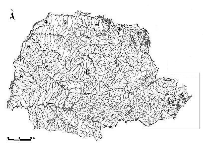 10 MATERIAL E MÉTODOS Área de Estudo O Estado do Paraná possui dois grandes Complexos Hidrográficos: a Bacia Hidrográfica do Rio Paraná e a Bacia Hidrográfica do Atlântico (Figura 1).