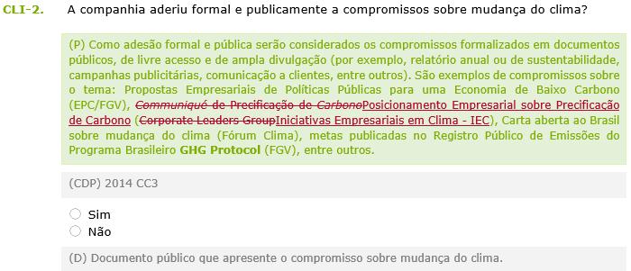 Propostas de ajustes no questionário 2017 Atualização ou revisão de enunciados