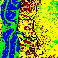 A figura 3 mostra a variação de temperatura de superfície (TST) para as áreas urbanas de Palmas e Porto Nacional-TO, nos anos de 2001, 2006 e 2011.