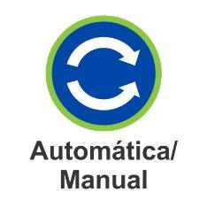 Automática/Manual/Atualizar: Ao acionar essa tecla, você pode selecionar dois modos de velocidades, sendo o modo Automática, Manual e a função Atualizar.
