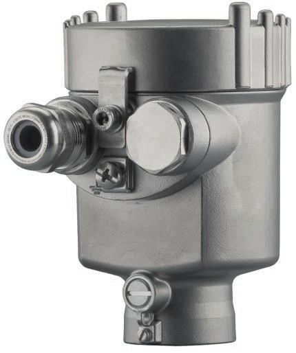Após a remoção da válvula retentora ou do dispositivo de limpeza da válvula, o orifício deve ser fechado com um tampão roscado, de maneira que seja mantida a proteção IP 66.