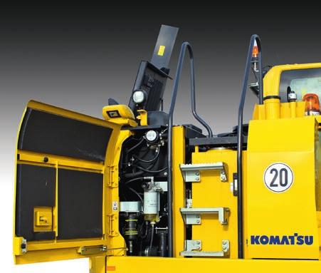 Abrange a manutenção programada de fábrica, realizada com peças originais da Komatsu e por técnicos treinados pela Komatsu.