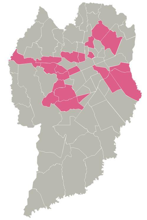 VENDA MAPA DE CALOR DA VARIAÇÃO DOS PREÇOS RANKING BAIRRO VARIAÇÃO ANUAL MAIOR AUMENTO Jardim das Américas Orleans Ahú 15% 17% 17% ZONA MÉDIA Jardim Botânico