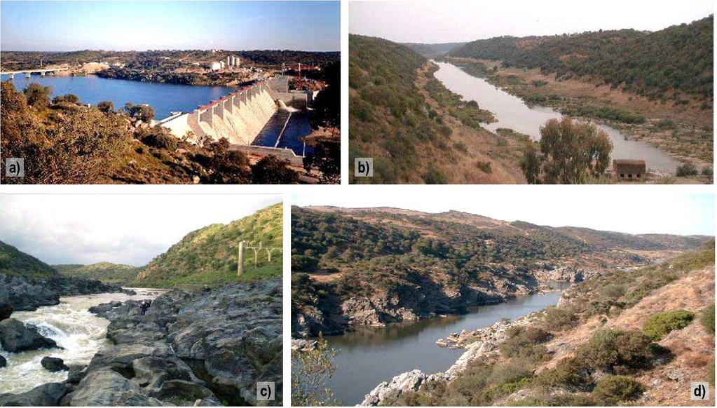 No caso da barragem de Pedrogão, o caudal máximo efluente da barragem é igual a Q max 52 143 m 3 /s.