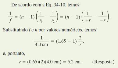 Imagem Produzida por uma Lente Simétrica Delgada Conhecemos p (é um dos dados do problema), mas não conhecemos i.