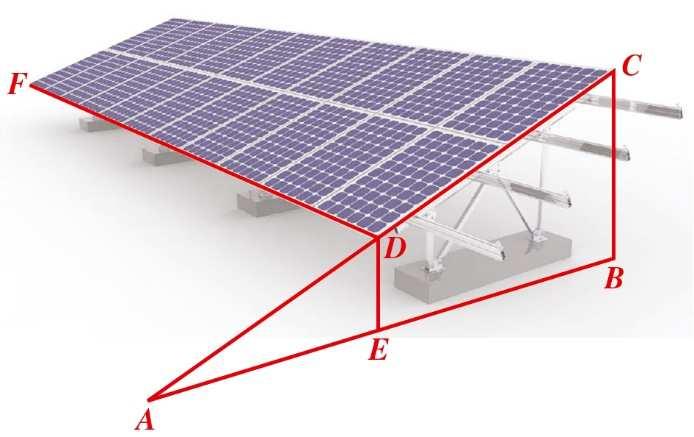 1. Na figura está representado um painel solar fotovoltaico constituído por 22 placas retangulares iguais.