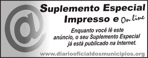 Prefeitura Municipal de Igaporã 1 www.diariooficialdosmunicipios.org/prefeitura/igapora 29 de Setembro de 2004 Ano LXXXIX Suplemento Especial Diário Oficial dos Municípios N o 18.