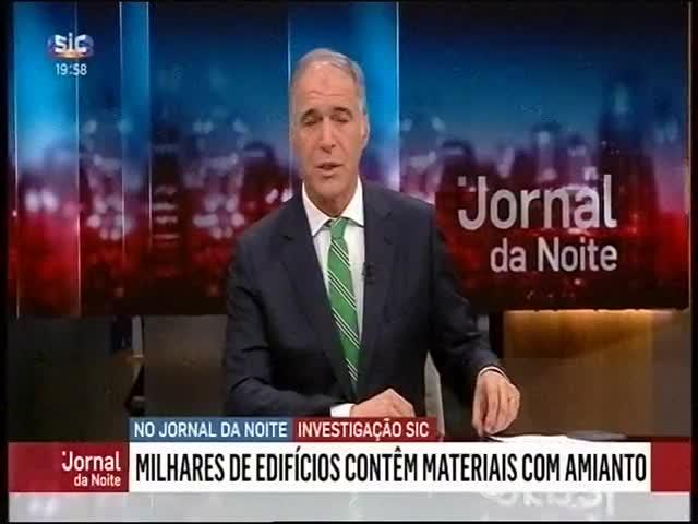 A10 SIC Duração: 00:00:35 OCS: SIC - Jornal da Noite ID: 79927393 08-04-2019 19:58 Amianto