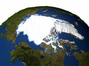 Alterações Climáticas Arctic sea ice, Jun