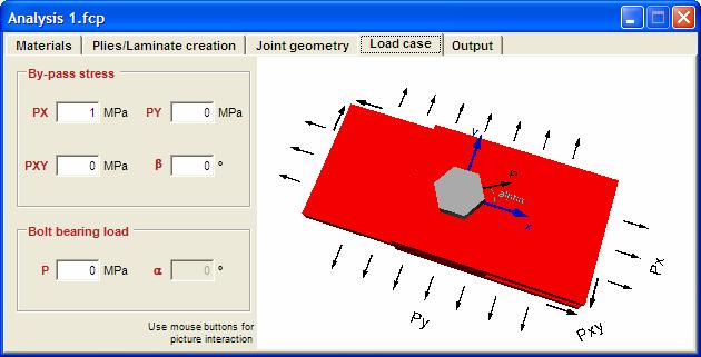 8: Separador da interface desenvolvida para introdução das cargas aplicadas na junta e no parafuso envolvido a considerar pelo FastComp.