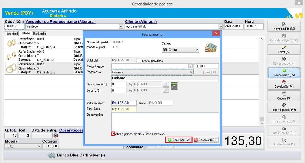 Essa mensagem significa que o cadastro do cliente ou produto pode estar incompleto, verifique a tela de configuração do cadastro do Gerador de XML da NFe e as telas em que foi gerado o XML. 3.