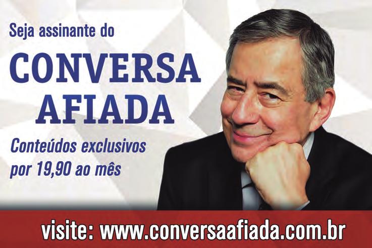 Posse A posse da nova diretoria da MBA está marcada para o próximo dia 10 de dezembro, em Bonito/MS. A griffe do colunismo Há sempre alguma loucura no amor. Mas há sempre um pouco de razão na loucura.