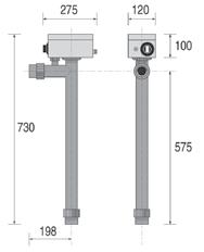 Aparelho inteiramente equipado e pré ligado com termostato digital de regulação 16/40ºC e visualização da temperatura da água.