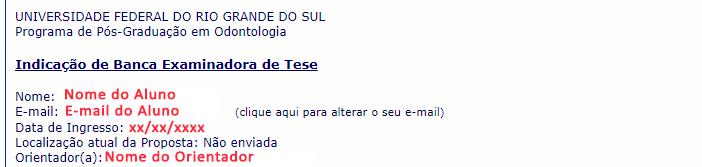 A emissão da ata e dos certificados dos membros da banca só poderá ser feita após a regularização do cadastro do professor.