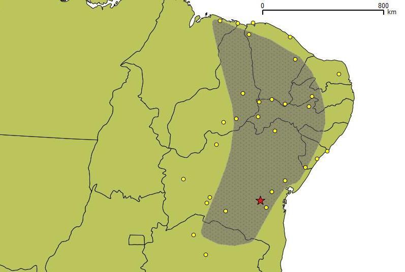 27 na Paraíba; São Paulo do Potengi, no Rio Grande do Norte; Camocim, Caucaia, Jati, Morada Nova e Viçosa do Ceará, no Ceará; e Barreirinhas, no estado do Maranhão.