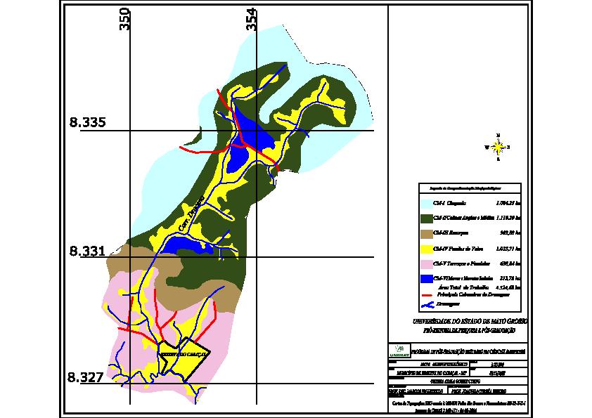 A caracterização física por meio da abordagem morfopedológica facilitou o entendimento na identificação dos compartimentos morfopedológicos bem como cartografar a sub-bacia do córrego Dracena.