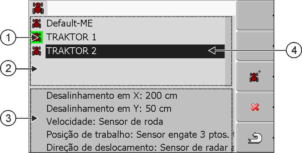 8 Aplicação Tractor-ECU Adicionar o perfil do veículo 8.