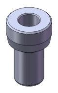 Bucha - Fixação do Implante à embalagem (tubo plástico), sustentação, evita danos no produto. Tampa de cobertura RP/WP Tampa de cobertura T.