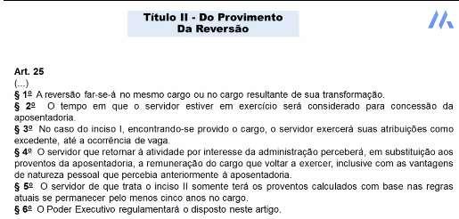 Página2 A reversão obrigatória depende também da existência de vaga, podendo o