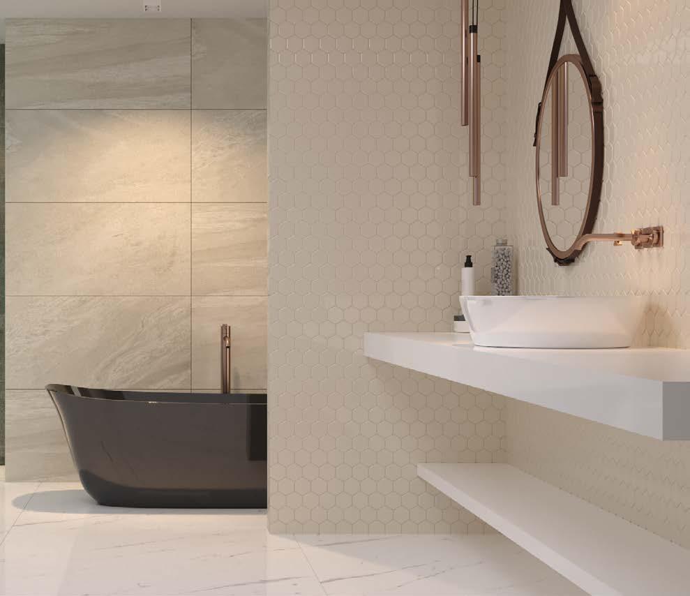 VETRO WHITE I GEO OFF WHITE Coleção Vetro Mosaico 6 PÇ 6 mm VETRO WHITE 23X27 VETRO BEIGE 23X27 ESTÉTICA: VIDRO I USO: ÁREA INTERNA, EXTERNA, PAREDE, PISCINA, SAUNA.