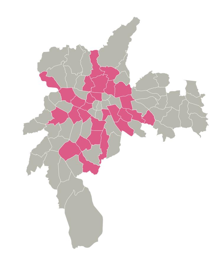 ALUGUEL MAPA DE CALOR VARIAÇÃO DOS PREÇOS PERCENTUAL REGIÃO VARIAÇÃO ANUAL 10 MAX Saúde 9% 15 Vila Progredior 8% 20 Cidade Monções 6% 25 Jardim Taquaral 4% 40 50 Santa Cecília Jardim Íris 2% 1% 60