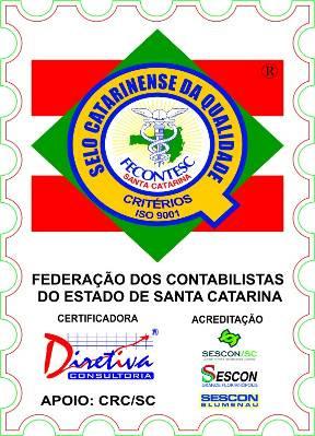 Selo Catarinense de Qualidade O Selo é conquistado pela filosofia do Programa CTC Comprometimento Total com o Cliente e baseada nos critérios normativos da NBR ISO 9001, onde as empresas oficialmente