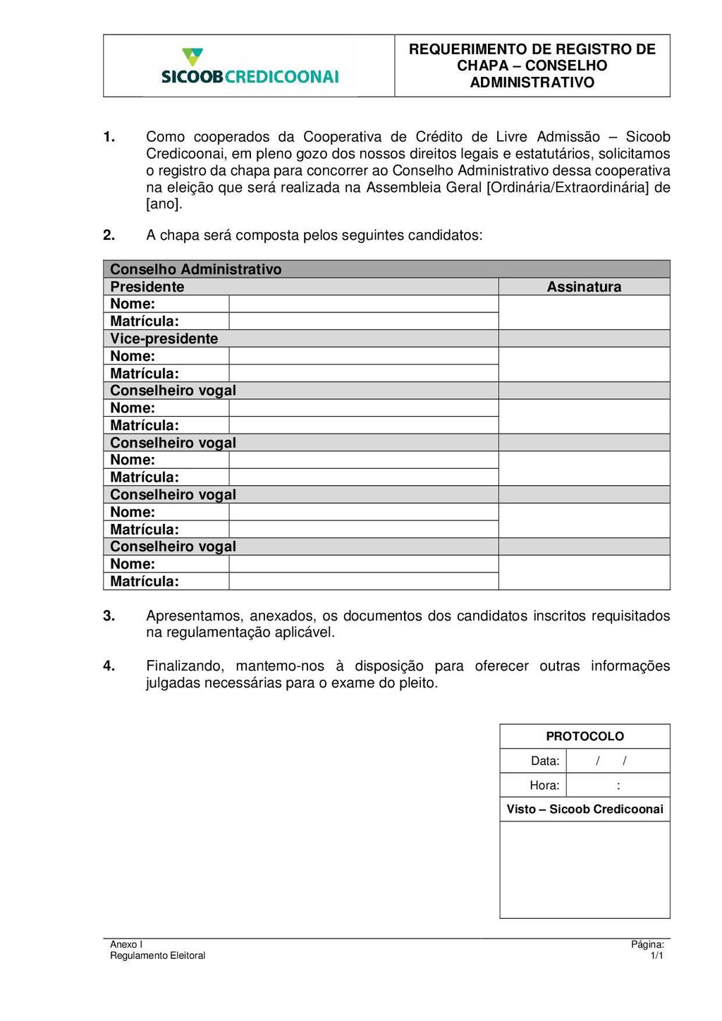 ANEXO II Assembleia Geral